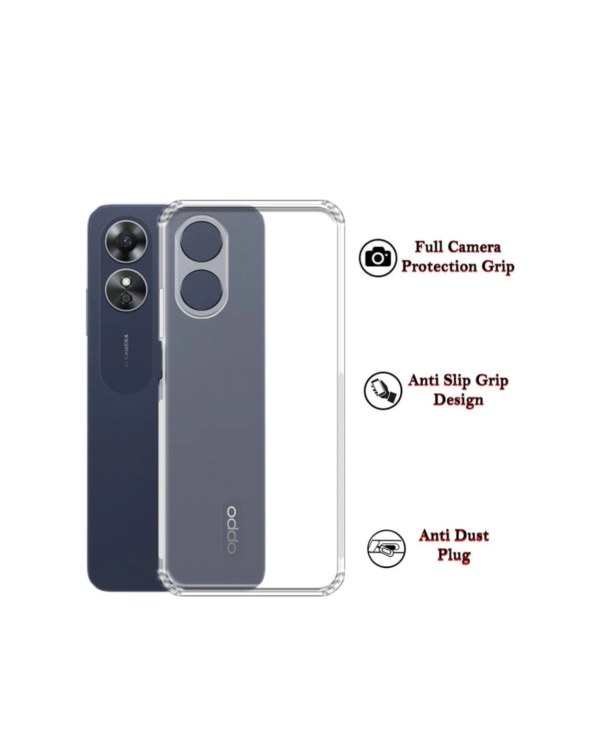 OPPO A17 Transparent Back Cover (1) OPPO A17 Transparent Back Cover