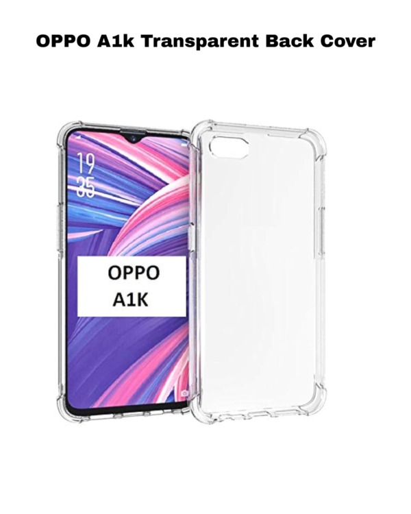 OPPO A1K Transparent Back Cover