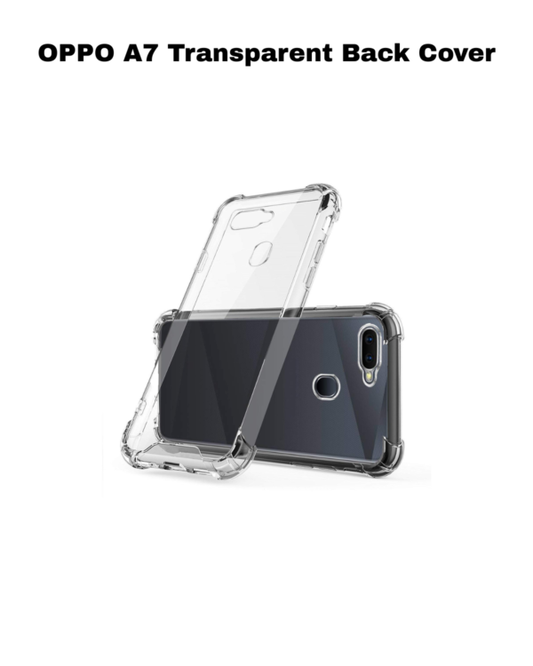 OPPO A7 Transparent Back Cover