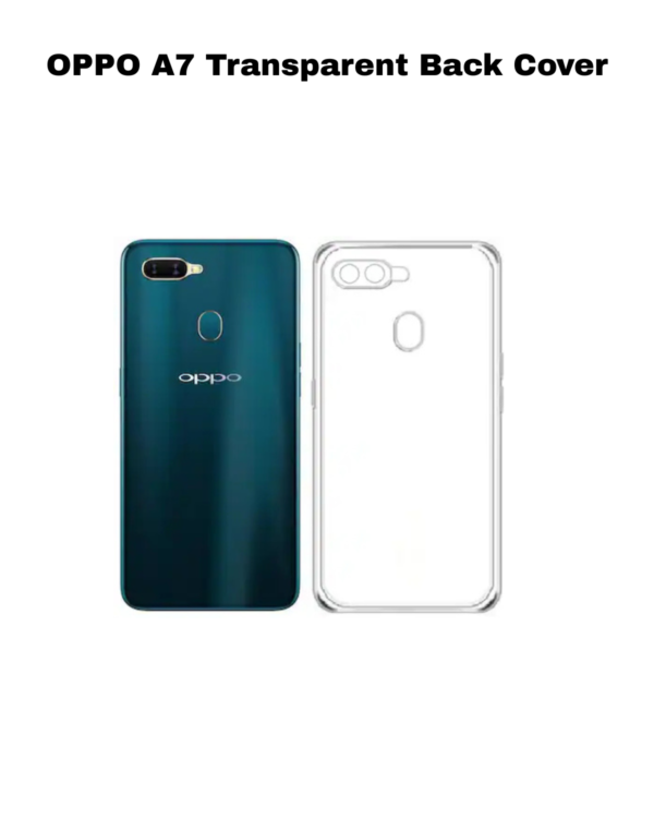 OPPO A7 Transparent Back Cover