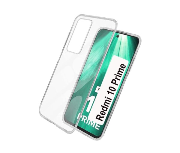 Redmi 10 prime Transparent Back Cover.. Redmi 10 Prime Transparent Back Cover