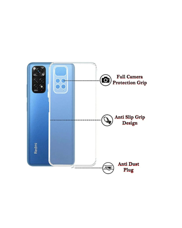 Redmi Note 11 4G Transparent Back Cover (1) Redmi Note 11 4G Transparent Back Cover