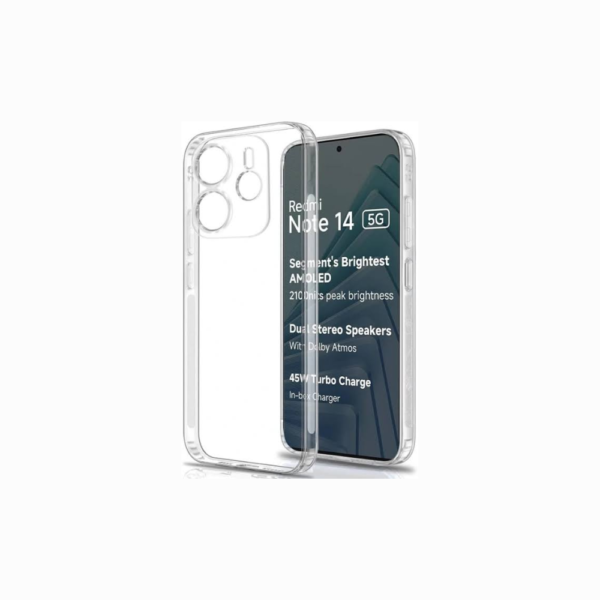 Redmi Note 14 5G Transparent Back Cover (2) Redmi Note 14 5G Transparent Back Cover
